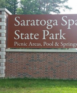 Saratoga State Park Signage in New York