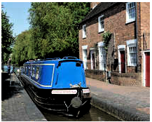 Canalboat At Worcester Marina
