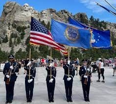Honor Guard-Ellsworth AFB-flags Honor Guard-Ellsworth AFB-flags