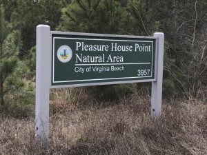 pleasure house point natural area virginia beach-sign