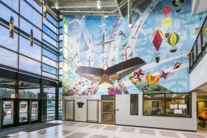 Carter Lake Elementary School WA JBLM McChord mural