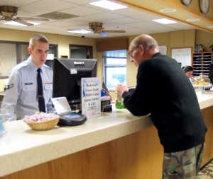 Gold Rush Inn Counter in Eilson, Alaska