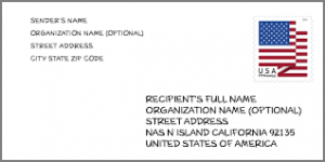 Post Office-  NAS North Island letter