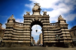 Porta Garibaldi in Catania, Italy
