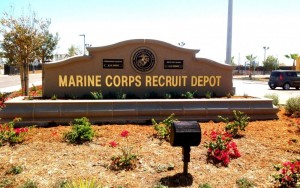 Marine Corps Recruit Depot San Diego-sign