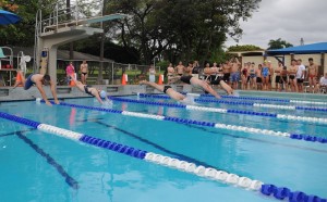 Scott Pool Swimming Competition in Pearl Harbor, Hawaii