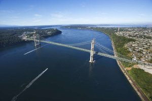 Tacoma Narrows Bridge-JB Lewis-McChord-lake