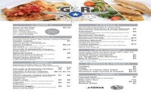 G&amp;R Menu