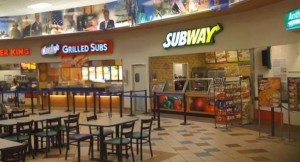 Subway food Court in Eielson, Alaska