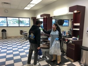 Barbershop in Catania, Italy