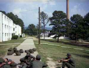 Military people while on training in Anniston, U.S
