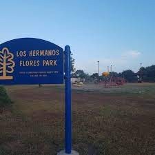 Los Hermanos Flores Park kingsville-sign