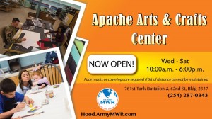 Apache Arts Crafts Opening Banner in Texas, Fort Hood
