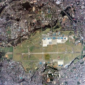 Satellite view in Air Terminal at Atsugi, Japan