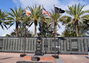 Veterans Memorial Wall in Jacksonville