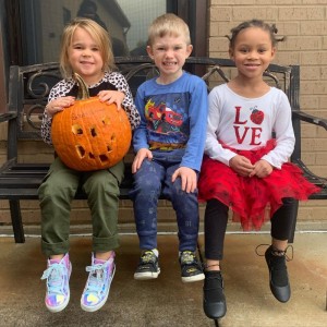 Children Sitting in a Bench in Kentucky, Fort Campbell