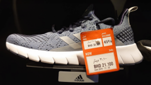 Shoe design (2) with price tag in Manama, Bahrain