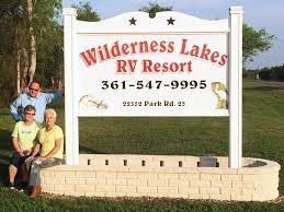 Wilderness Lakes RV Resort texas-sign