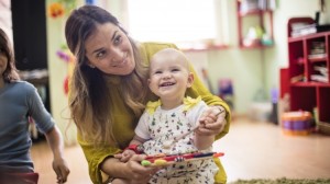 Mother and Daughter Smiling in Wahiawa, Hawaii Mother and Daughter Smiling in Wahiawa, Hawaii