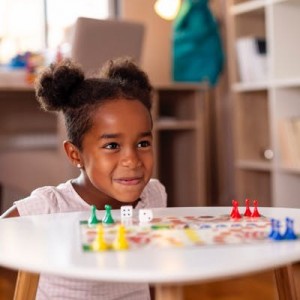 Girl Smiling while Playing in Kentucky, Fort Campbell