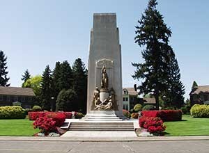 91st Division Monument- washington states-flower