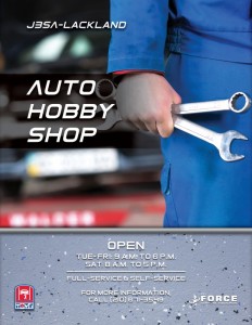 Auto Hobby Shop Operation Hours Flyer in Texas, San Antonio