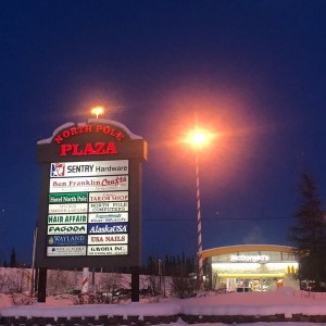 North Pole Plaza in Alaska