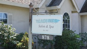 headlines salon &amp; spa yuba city- beale afb- sign