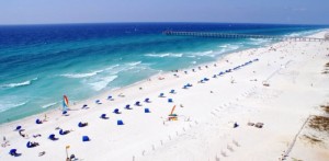 Pensacola Beach Aerial View in Florida