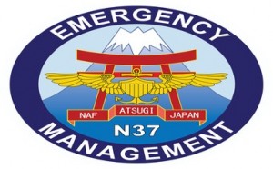 Emergency Management Logo at Atsugi, Japan