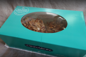 Cinnabon box in Yokosuka, Japan